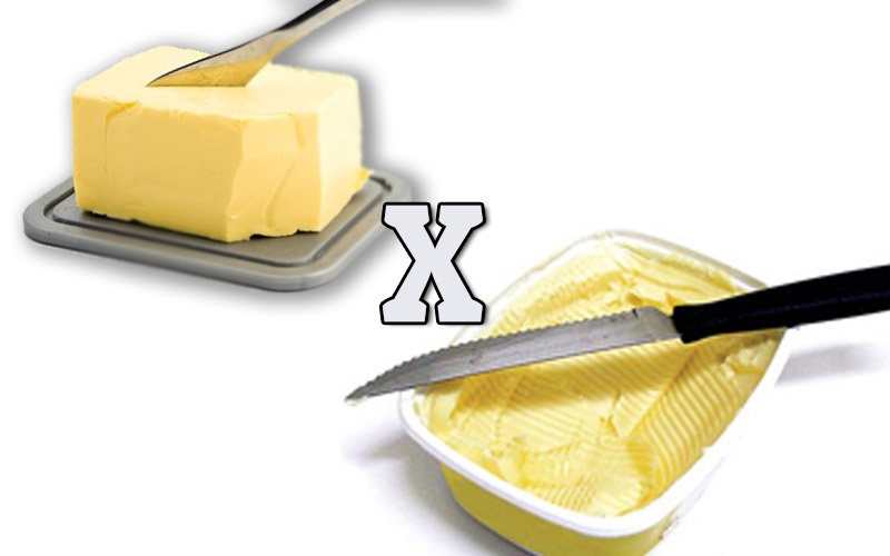 Resultado de imagem para manteiga ou margarina