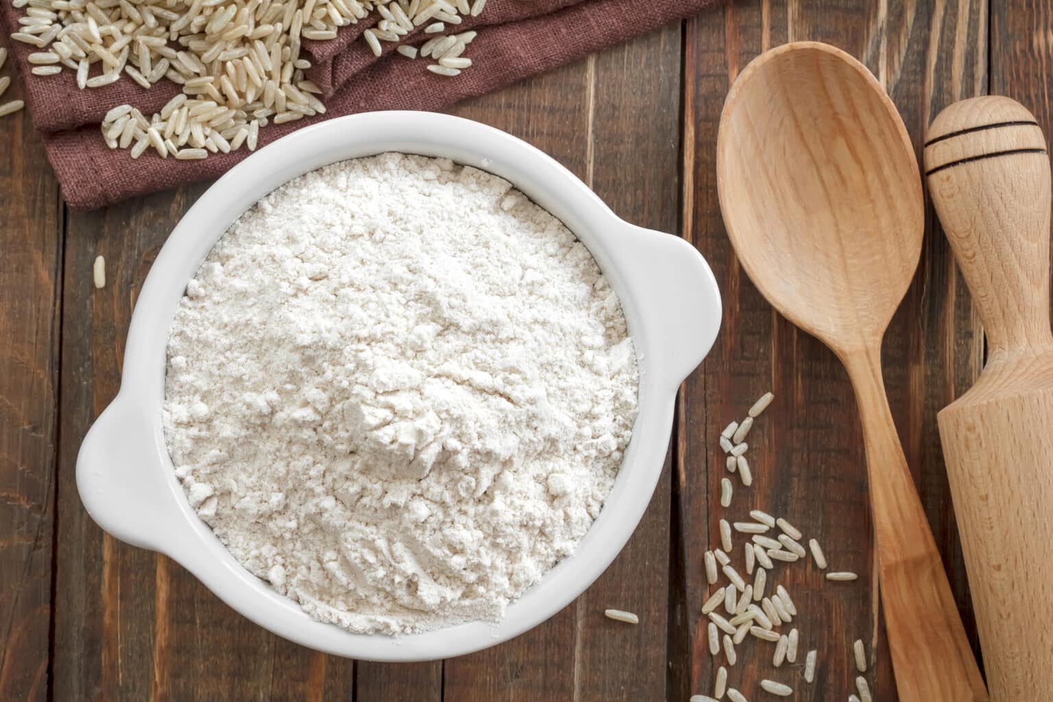 Farinha de Arroz Branco ou Integral sem glúten para fazer em casa