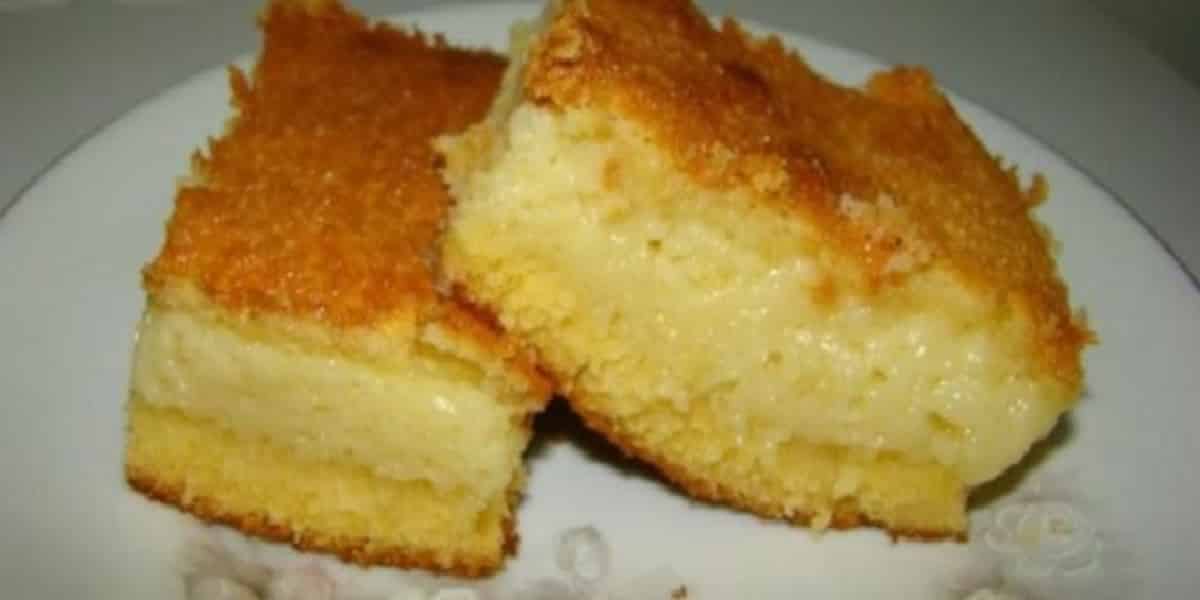 Bolo de milho cremoso queijo e leite de coco igual da fazenda da vovó