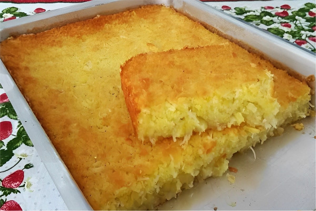 Mané pelado ou bolo de mandioca aipim ou macaxeira receita tradicional