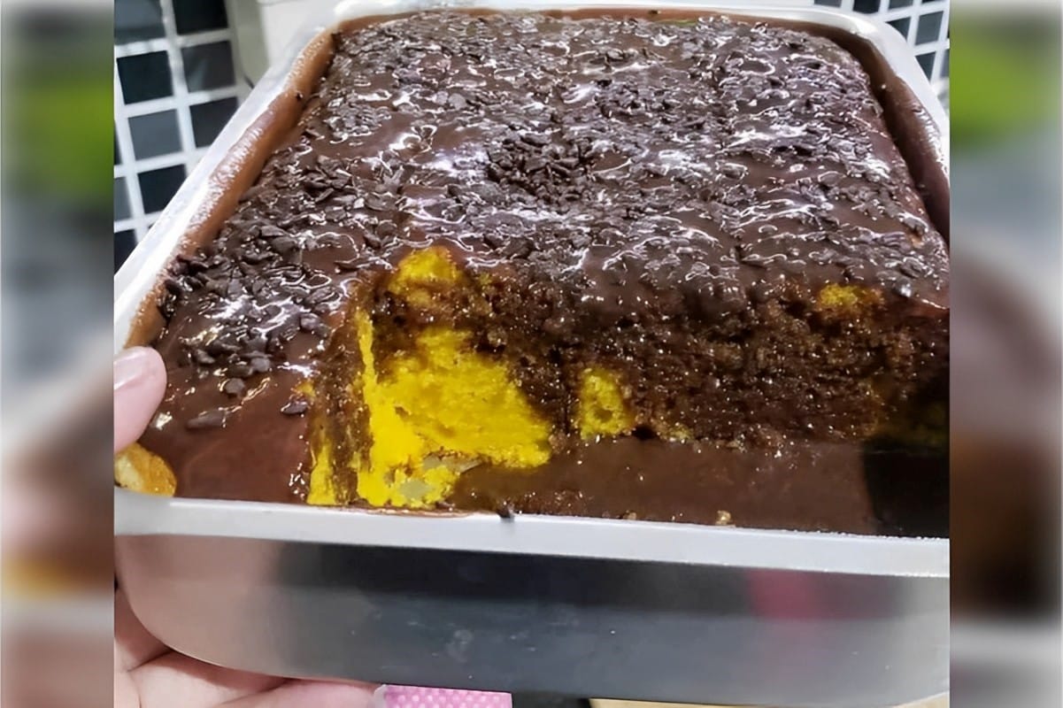 Bolo De Cenoura Chocolate Bem Molhadinho Calda Maravilhosa Sua