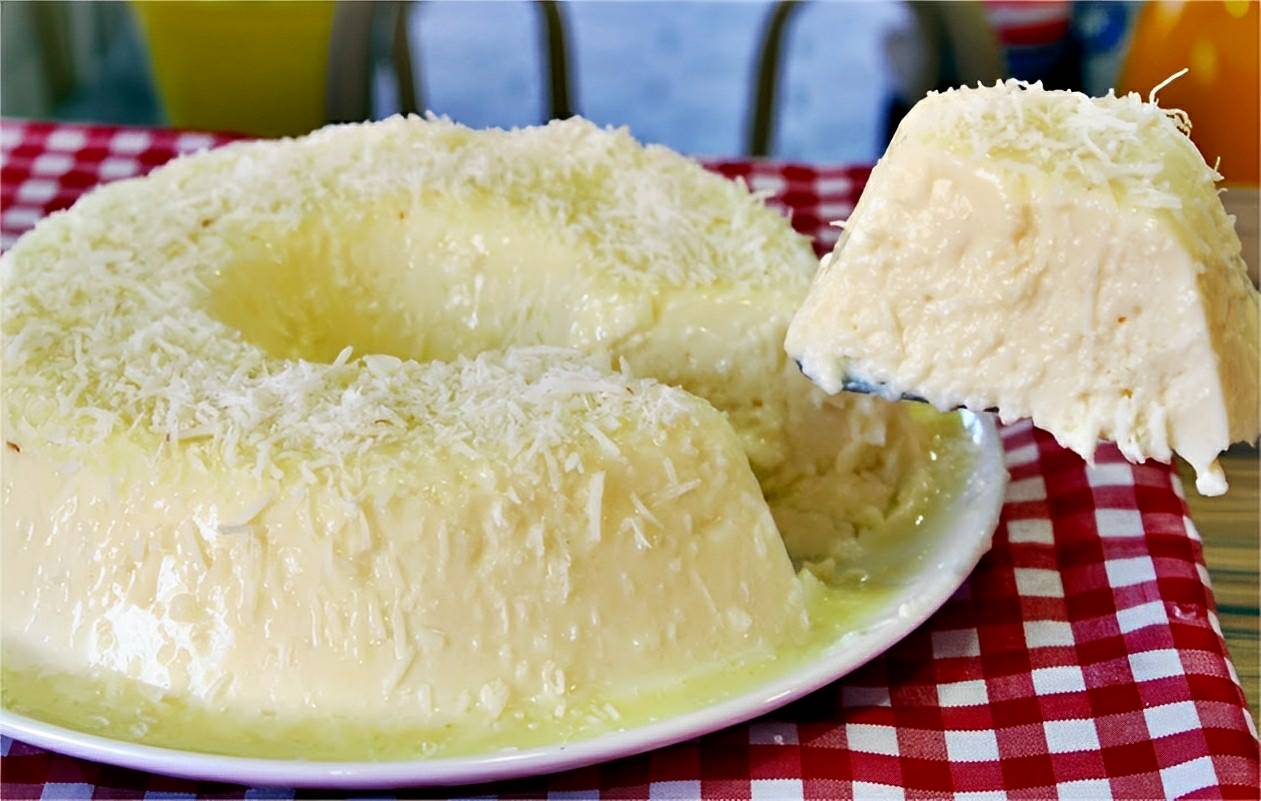 Pudim de coco que não vai ao forno basta bater os ingredientes no