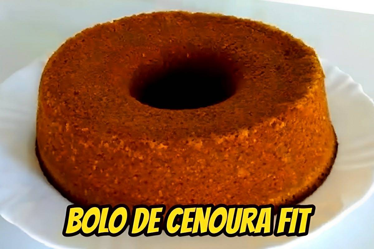 Bolo De Cenoura Fit Sem Farinha De Trigo E Sem A Car Tradicional Uma