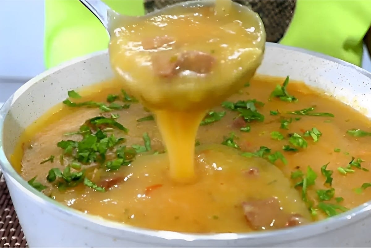 Caldo De Mandioca Lingui A Calabresa Bem Encorpado E Saboroso Para