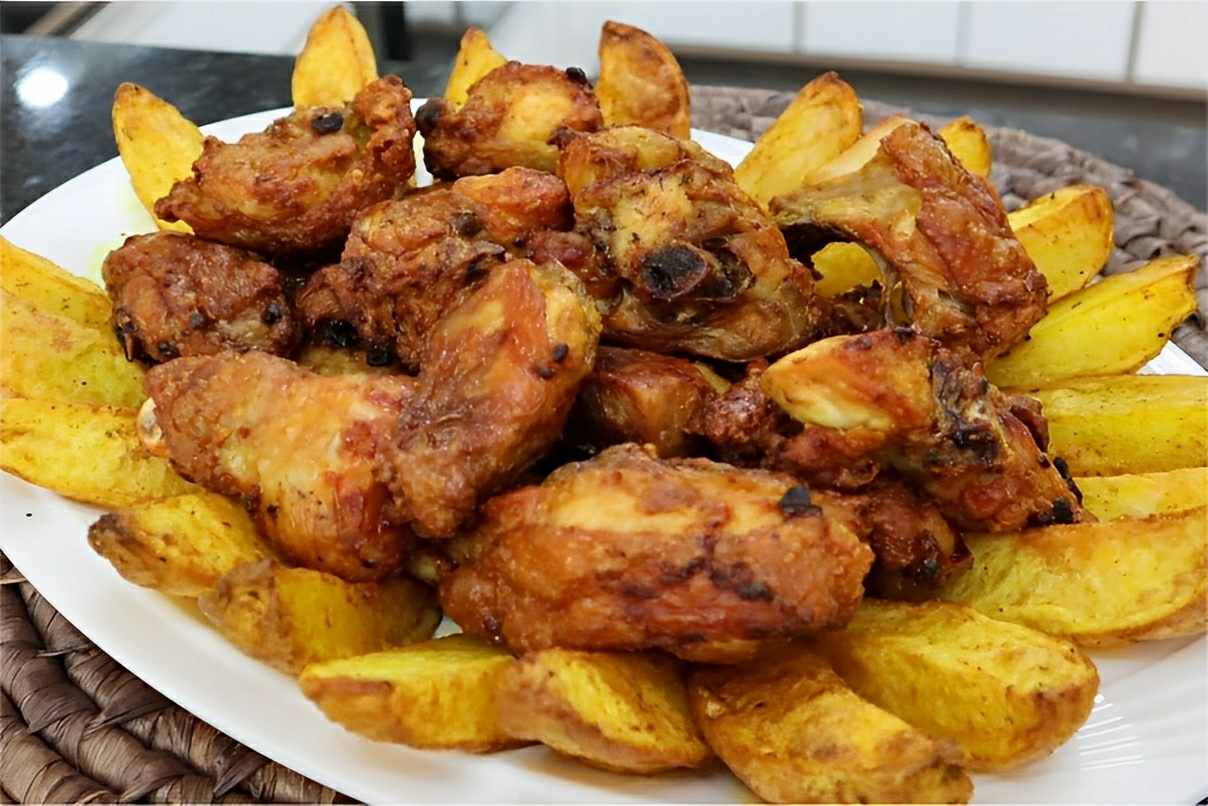 Frango Batatas Na Airfryer Muito Mais Sequinho Crocante E F Cil De