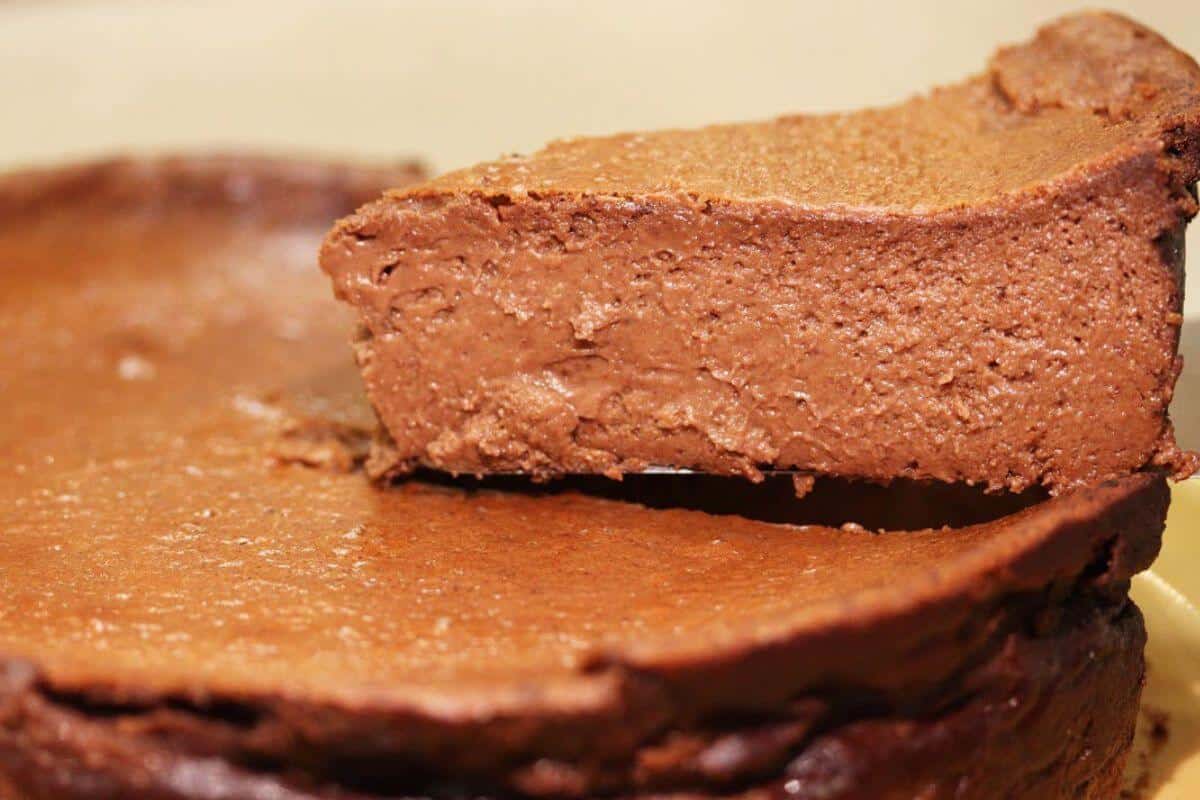 Torta Cremosa De Chocolate Que Derrete Na Boca De T O Cremosa Que Fica