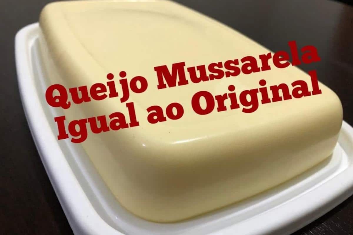 Mussarela caseira igualzinha a original que é bem fácil de fazer