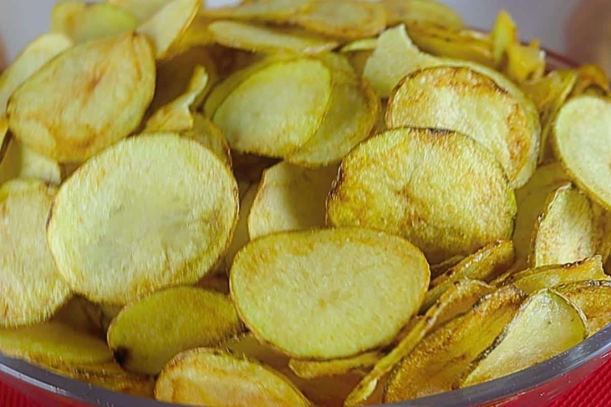 Como fazer batata chips crocante fica sequinha e não encharca de óleo