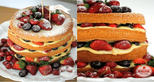 Naked Cake De Frutas Vermelhas