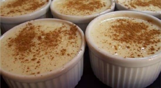 Arroz Doce De Micro-Ondas Em Potinhos