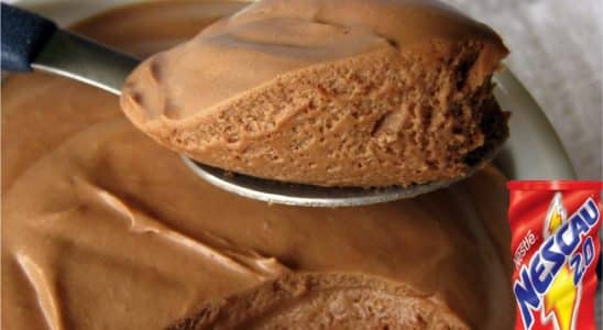 Mousse De Chocolate Com Nescau