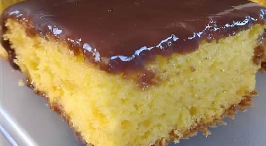 Bolo De Cenoura Coberto Com Brigadeiro Mole