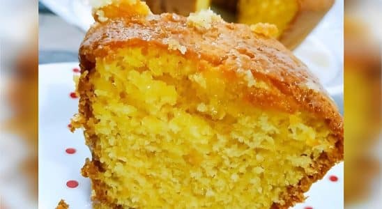 Bolo De Fubá Com Laranja