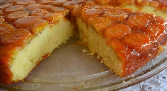 Bolo De Banana Com Caramelo