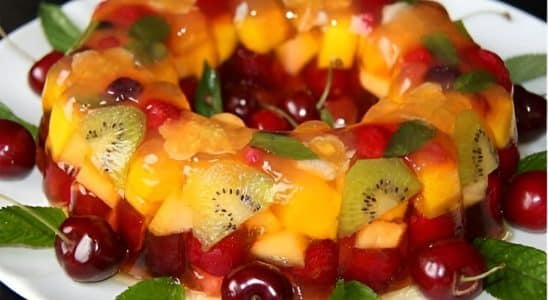 Gelatina Com Frutas