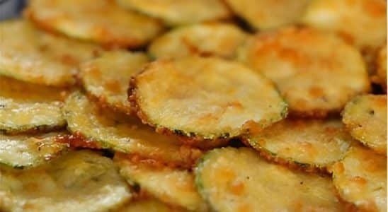 Chips De Abobrinha Com Parmesão