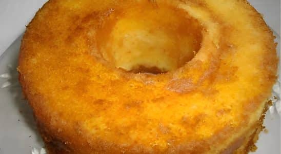 Bolo De Fubá Com Laranja