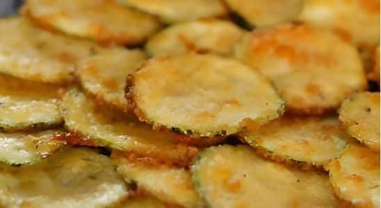 Chips De Abobrinha Com Parmesão