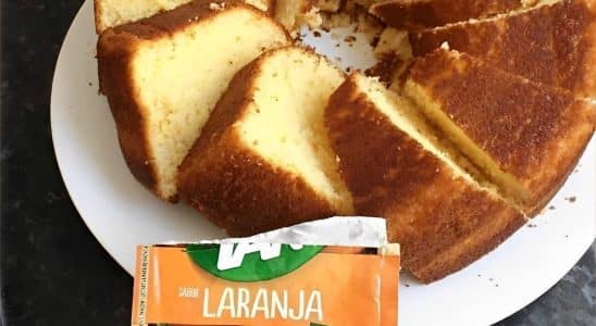 Bolo De Laranja Com Suco Tang