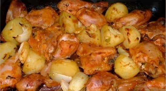 Frango Assado Com Batata