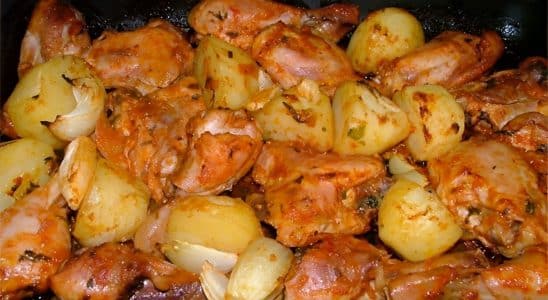 Frango Assado Com Batatas