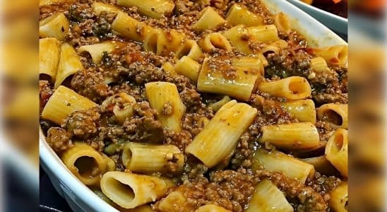 Macarrão Com Carne Moída