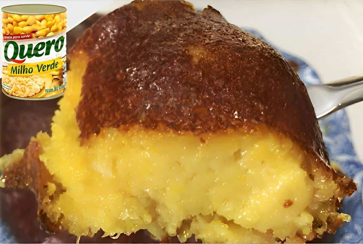 Bolo De Milho Cremoso Feito Com Milho De Latinha Parece Um Cural Fica