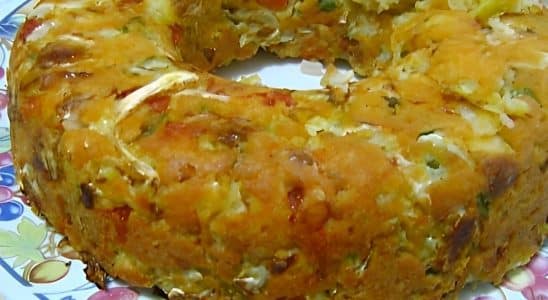 Bolo De Repolho Com Legumes