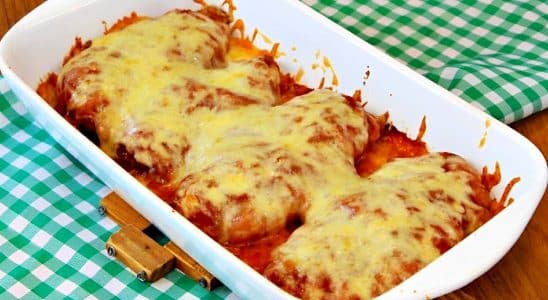 Filé de frango a parmegiana