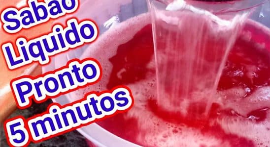 Sabão líquido caseiro