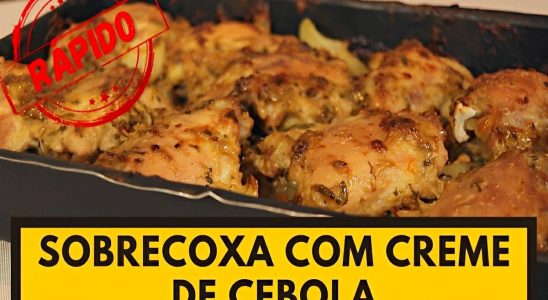 Sobrecoxa Com Creme De Cebola