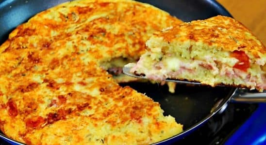 torta de frigideira que fica pronta em 10 minutos