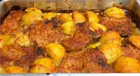 Bisteca No Forno Com Batatas