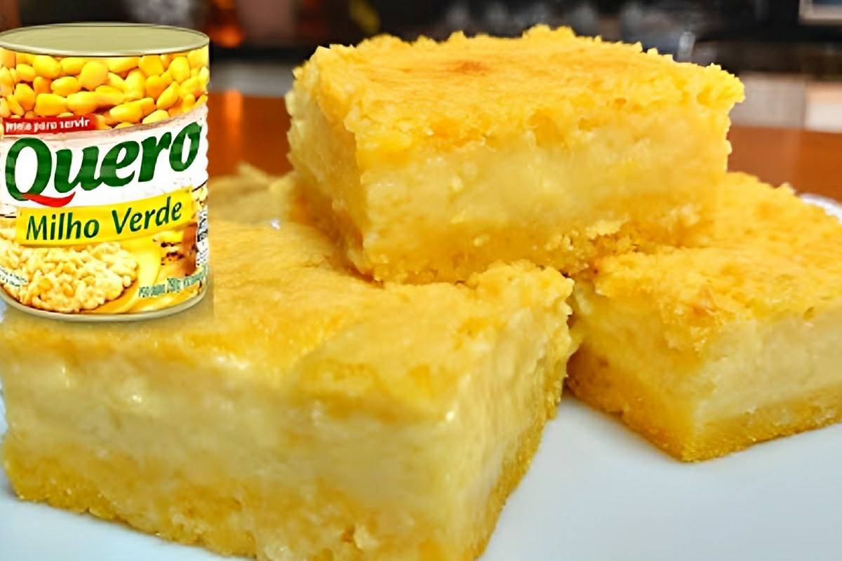 Bolo De Milho Cremoso Feito Com Milho De Latinha Fica Uma Del Cia Muito