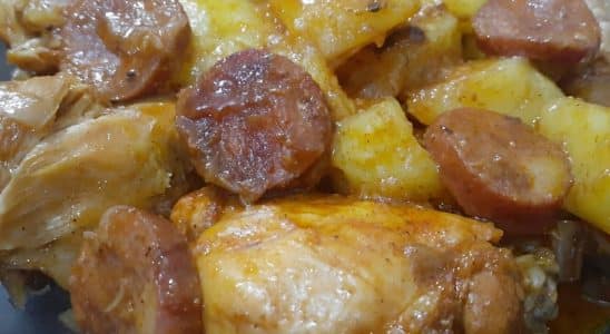 frango na panela de pressão