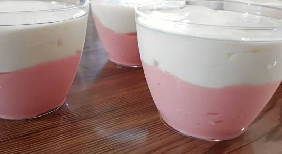 sobremesa de 2 ingredientes no pote