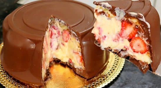 bombom de morango gigante