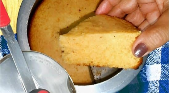 Bolo De Fubá Na Panela De Pressão