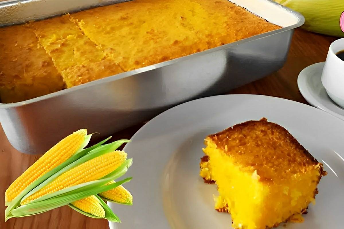 Bolo De Milho Original Receita Da Fazenda Simples E Deliciosa Para Fazer Em Casa 5007