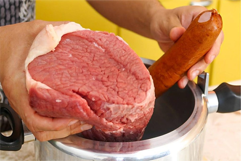 Carne Recheada Com Calabresa Receitas Na Panela De Pressão