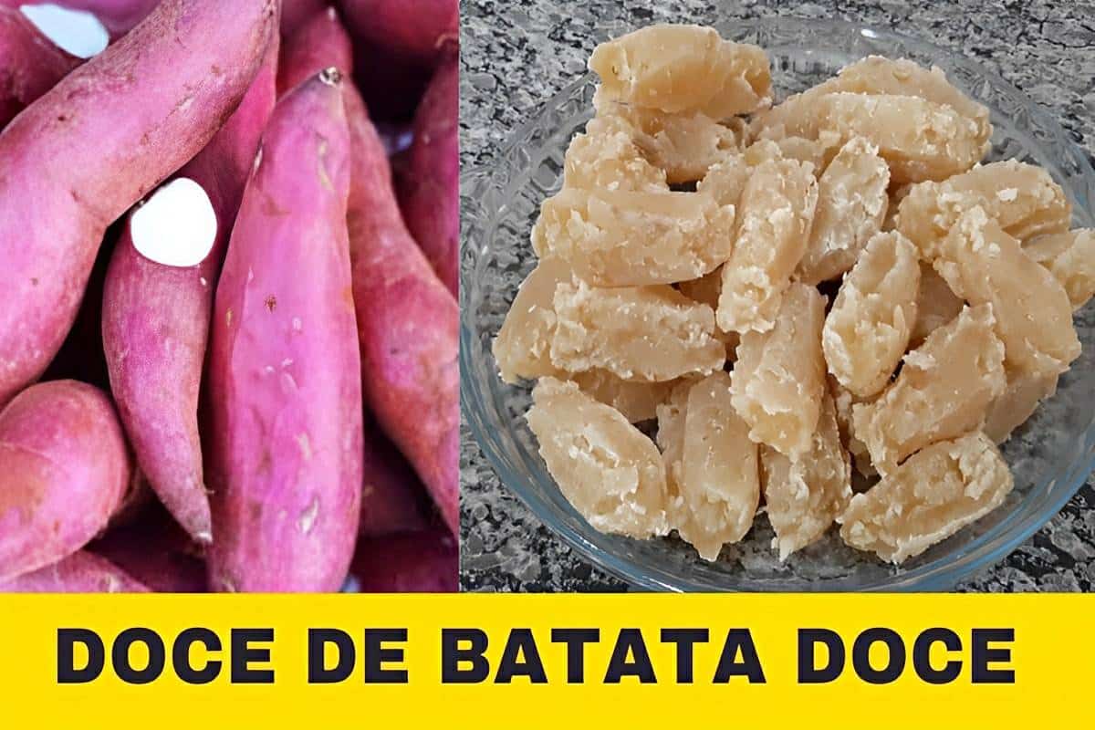 Se você é fã de batata doce vai adorar o doce de batata doce uma delícia bem fácil de fazer