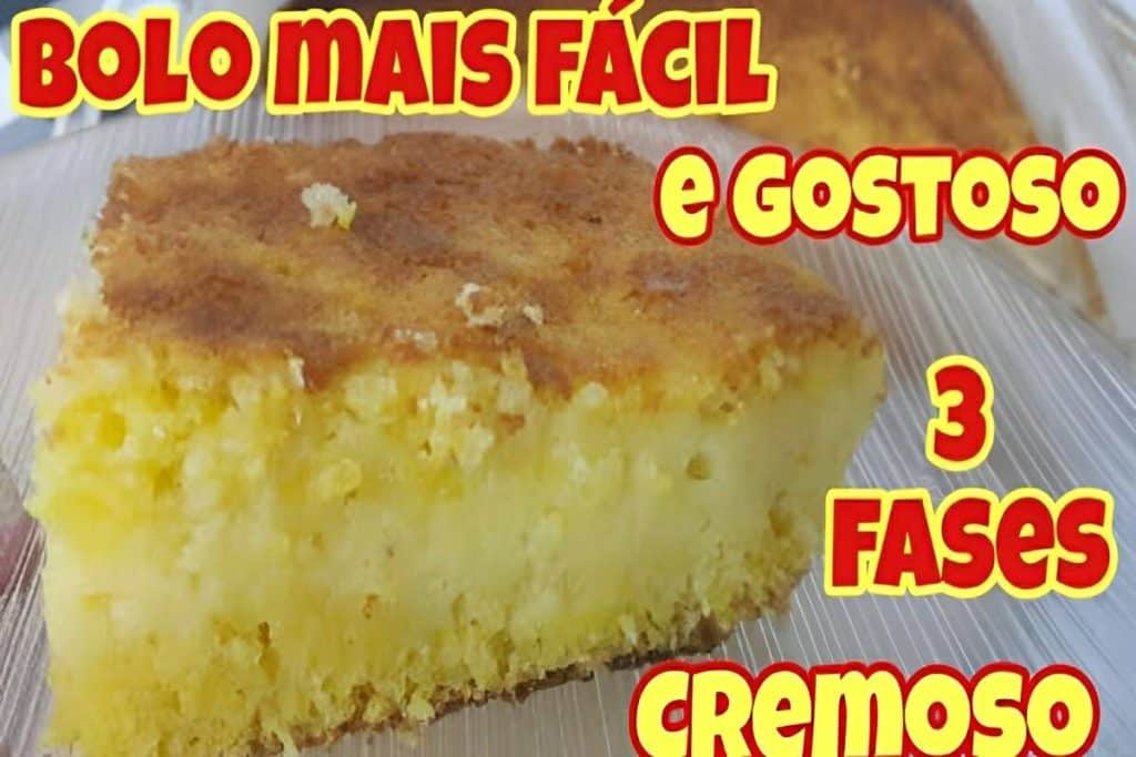 Bolo De Fubá Cremoso