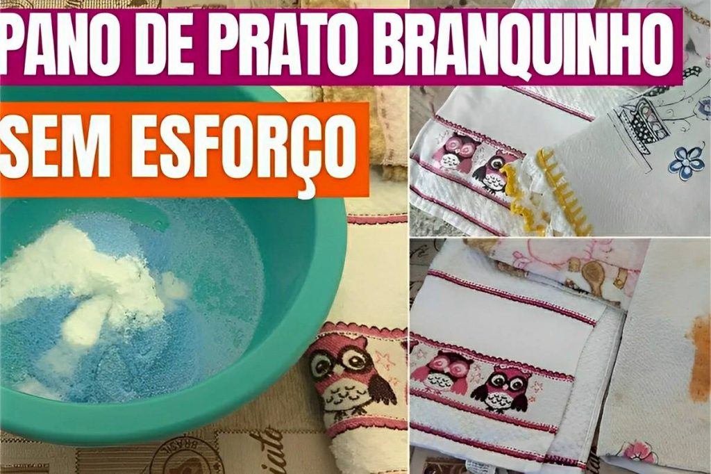 Misturinha Para Branquear Panos De Prato