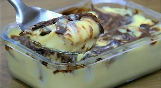 sobremesa com 2 ingredientes