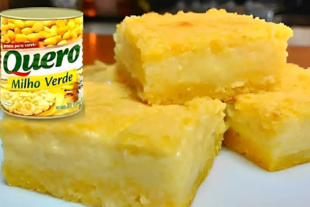 Bolo de milho cremoso de liquidificador muito simples e fácil é só ...