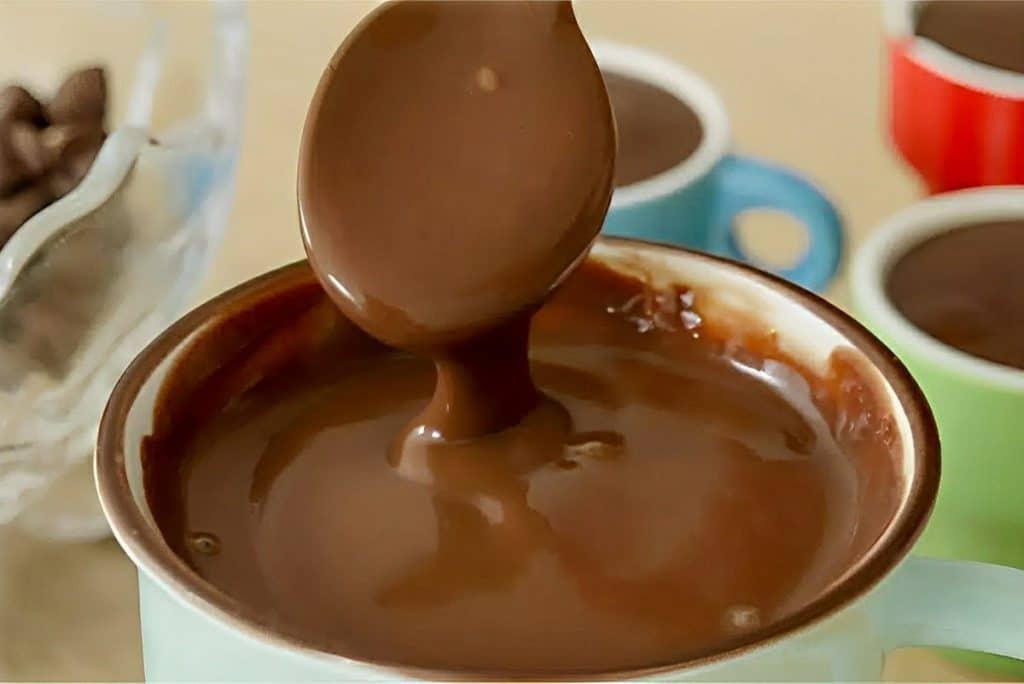 chocolate quente cremoso