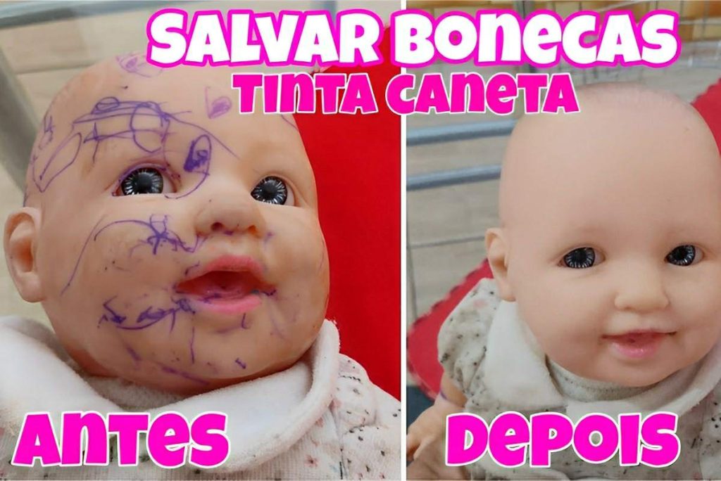 Tirar Rabiscos De Canetas De Bonecas