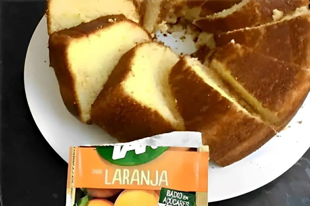 Bolo De Laranja Com Suco Tang