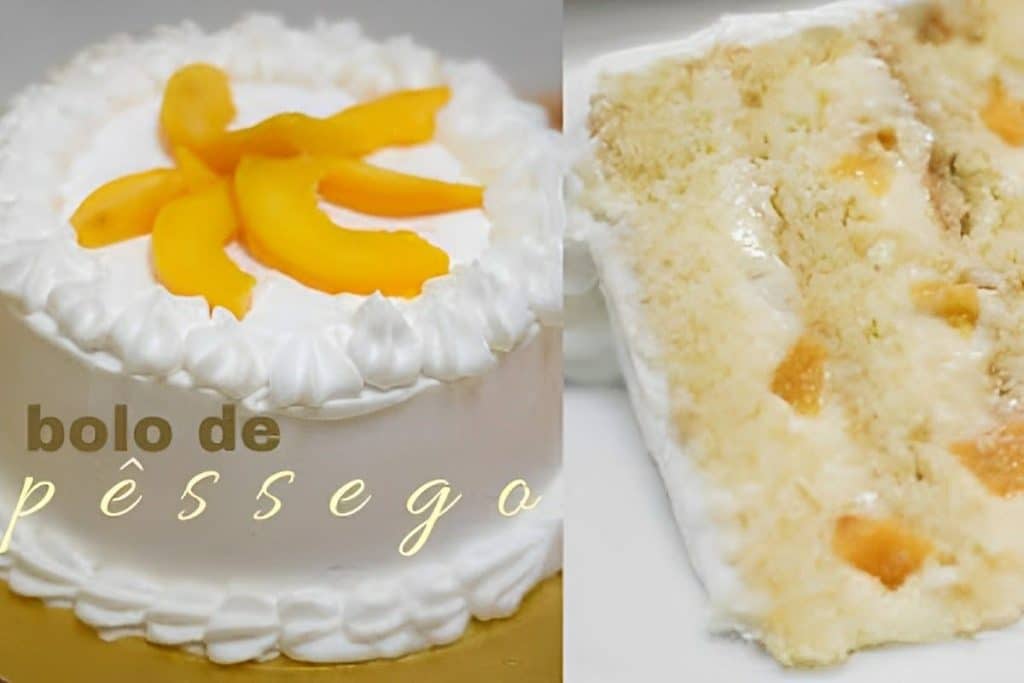 Bolo De Pêssego Para Aniversário