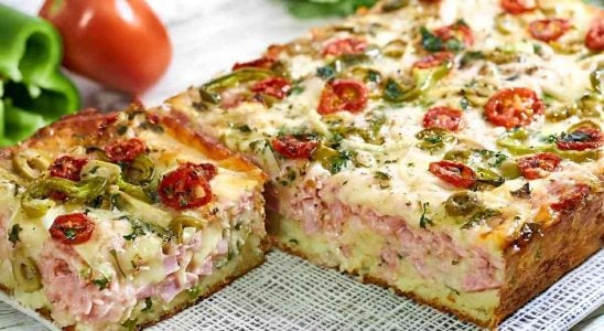 Torta De Presunto E Queijo